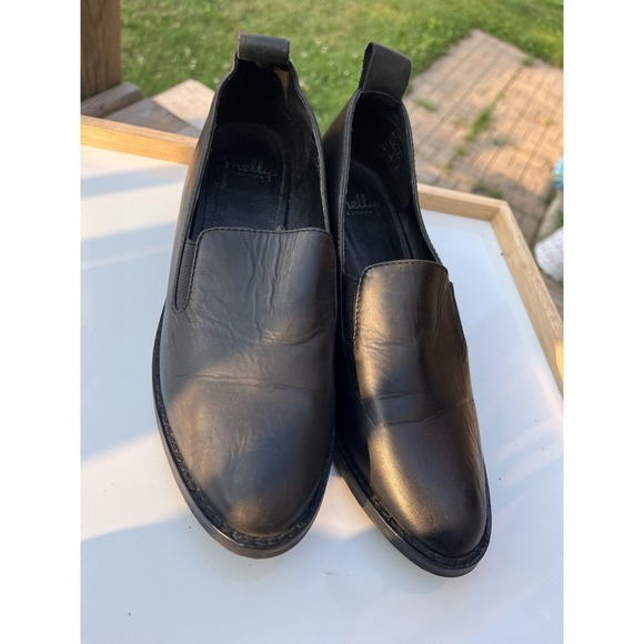 Shellys London Black Leather Flats Women's Size US7.5, EU38 - Picture 11 of 16